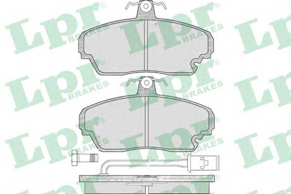 LPR 05P340 Комплект тормозных колодок, дисковый тормоз