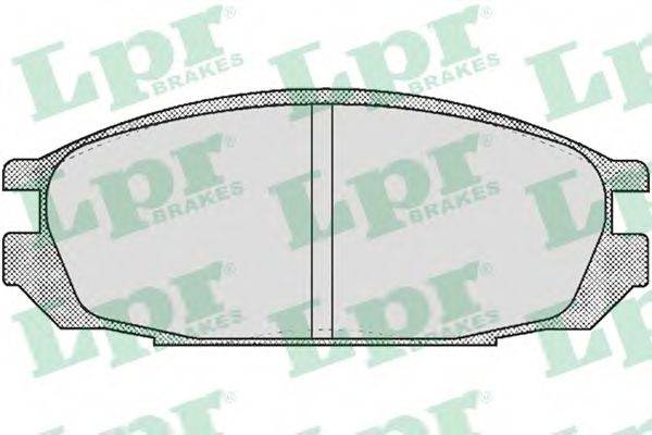LPR 05P376 Комплект тормозных колодок, дисковый тормоз