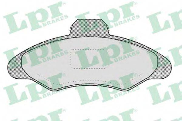 LPR 05P383 Комплект тормозных колодок, дисковый тормоз