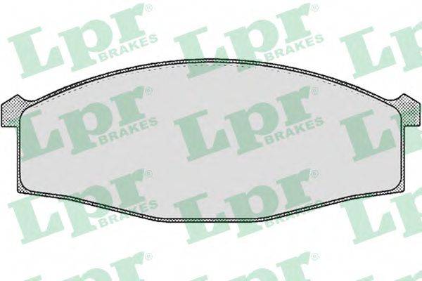 LPR 05P451 Комплект тормозных колодок, дисковый тормоз