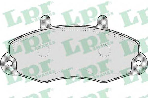 LPR 05P481 Комплект тормозных колодок, дисковый тормоз