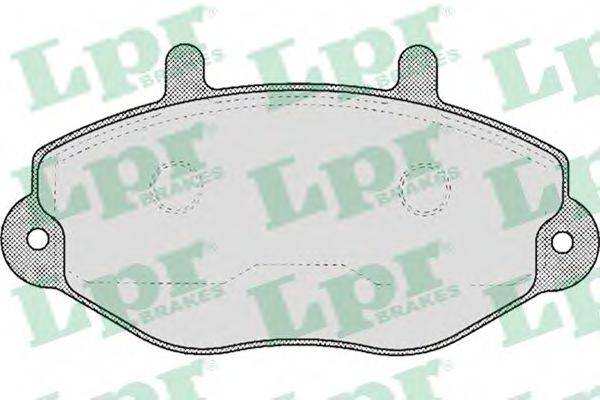 LPR 05P482 Комплект тормозных колодок, дисковый тормоз