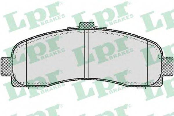 LPR 05P539 Комплект тормозных колодок, дисковый тормоз