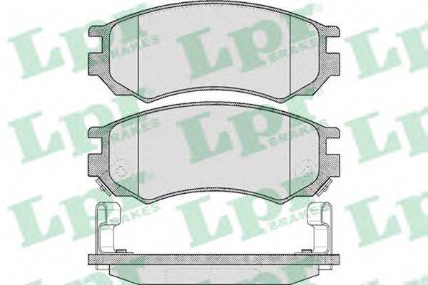 LPR 05P548 Комплект тормозных колодок, дисковый тормоз