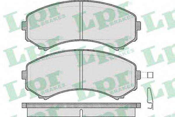 LPR 05P569 Комплект тормозных колодок, дисковый тормоз