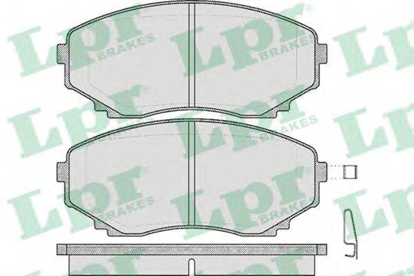 LPR 05P570 Комплект тормозных колодок, дисковый тормоз