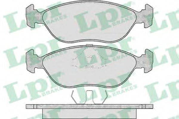 LPR 05P592 Комплект тормозных колодок, дисковый тормоз