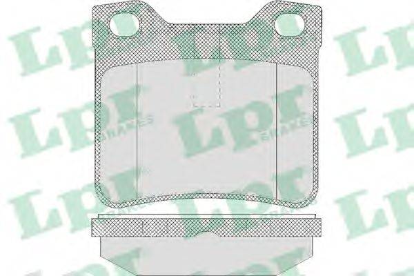 LPR 05P622 Комплект тормозных колодок, дисковый тормоз