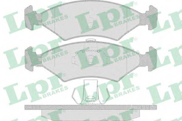LPR 05P628 Комплект тормозных колодок, дисковый тормоз