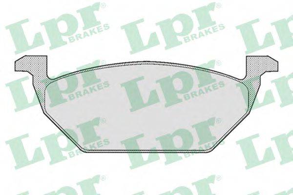 LPR 05P668 Комплект тормозных колодок, дисковый тормоз