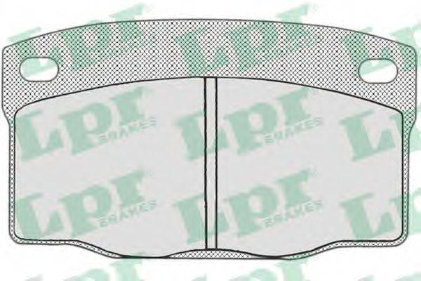LPR 05P681 Комплект тормозных колодок, дисковый тормоз