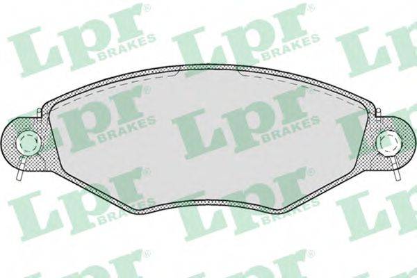 LPR 05P708 Комплект тормозных колодок, дисковый тормоз