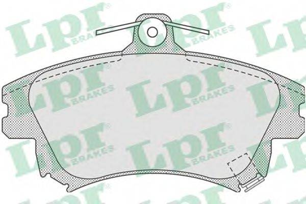 LPR 05P711 Комплект тормозных колодок, дисковый тормоз