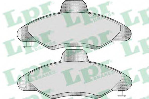 LPR 05P717 Комплект тормозных колодок, дисковый тормоз