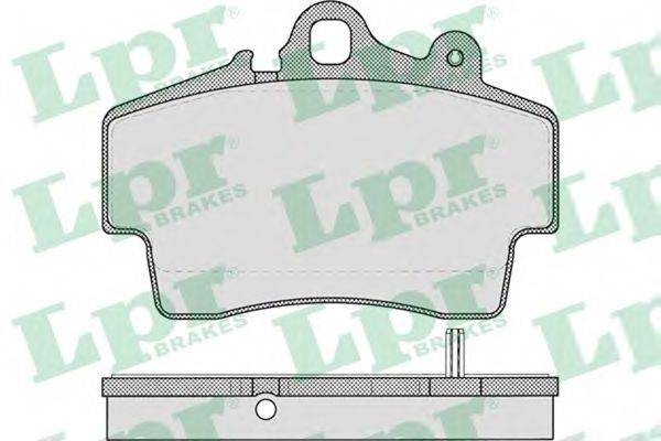 LPR 05P722 Комплект тормозных колодок, дисковый тормоз