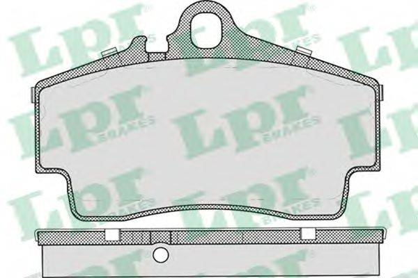 LPR 05P727 Комплект тормозных колодок, дисковый тормоз