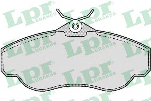 LPR 05P728 Комплект тормозных колодок, дисковый тормоз