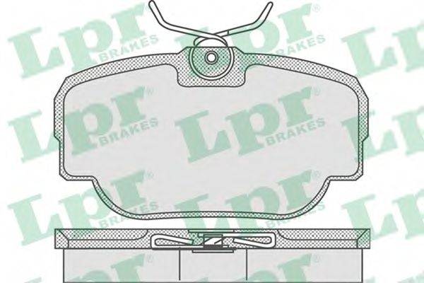 LPR 05P739 Комплект тормозных колодок, дисковый тормоз