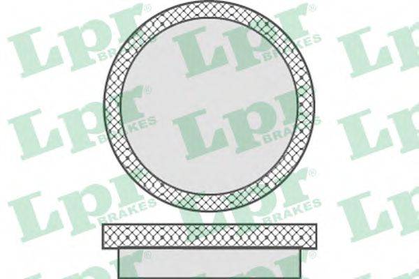 LPR 05P746 Комплект тормозных колодок, дисковый тормоз