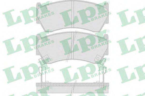 LPR 05P759 Комплект тормозных колодок, дисковый тормоз