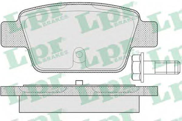 LPR 05P780 Комплект тормозных колодок, дисковый тормоз