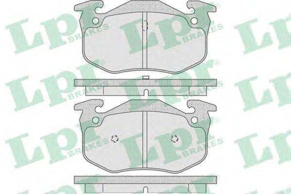 LPR 05P801 Комплект тормозных колодок, дисковый тормоз