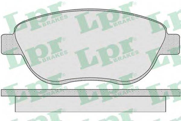 LPR 05P807 Комплект тормозных колодок, дисковый тормоз