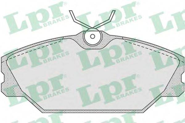 LPR 05P816 Комплект тормозных колодок, дисковый тормоз