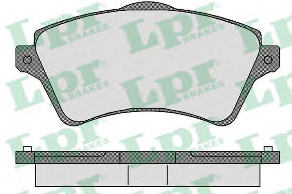 LPR 05P833 Комплект тормозных колодок, дисковый тормоз