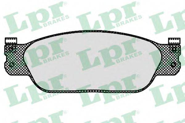 LPR 05P843 Комплект тормозных колодок, дисковый тормоз
