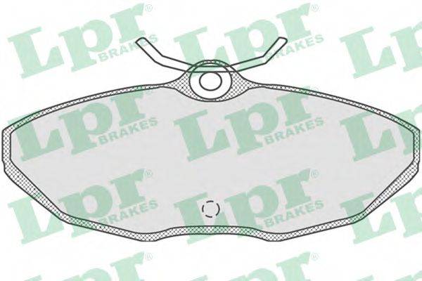 LPR 05P854 Комплект тормозных колодок, дисковый тормоз