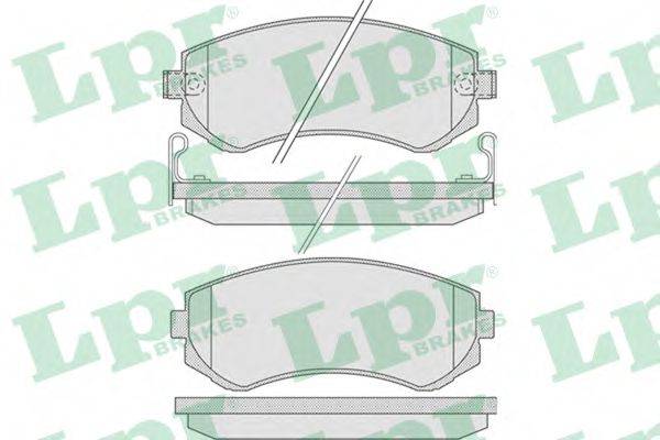 LPR 05P856 Комплект тормозных колодок, дисковый тормоз