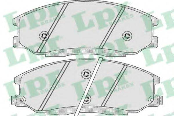 Комплект тормозных колодок, дисковый тормоз LPR 05P859