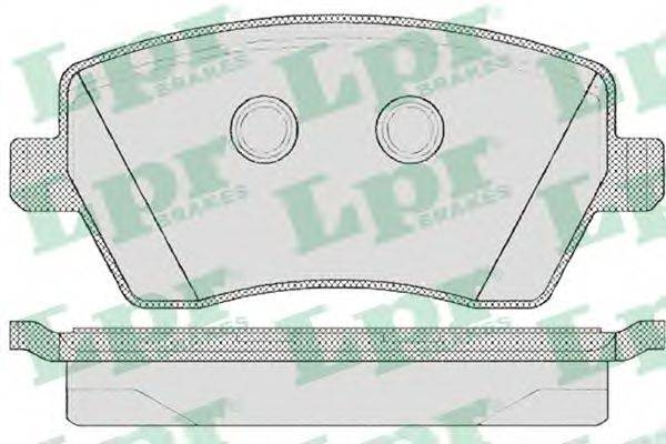 LPR 05P867 Комплект тормозных колодок, дисковый тормоз