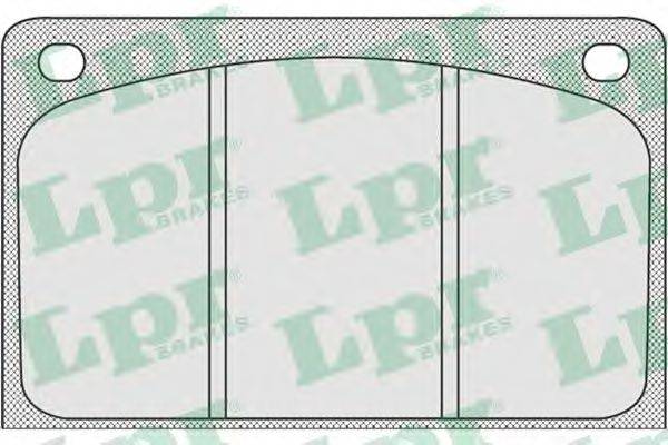 LPR 05P918 Комплект тормозных колодок, дисковый тормоз