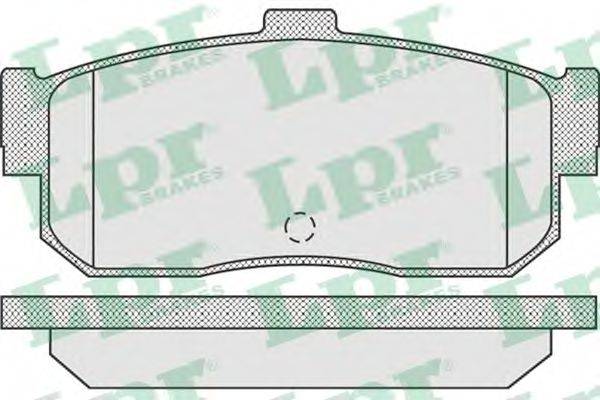 LPR 05P929 Комплект тормозных колодок, дисковый тормоз