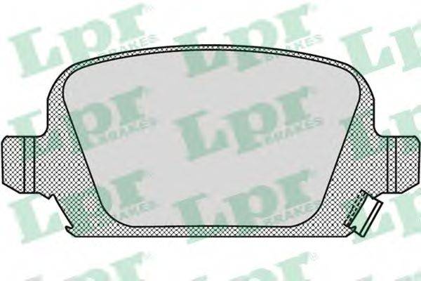 LPR 05P998 Комплект тормозных колодок, дисковый тормоз