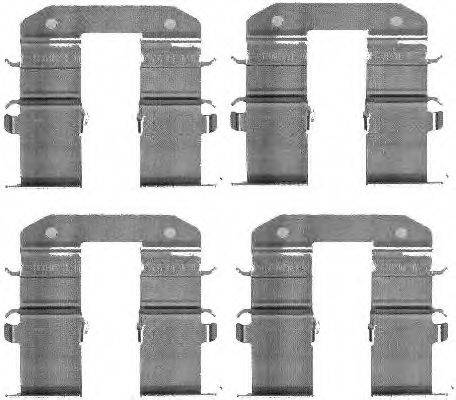 Комплектующие, колодки дискового тормоза HELLA 8DZ 355 203-351