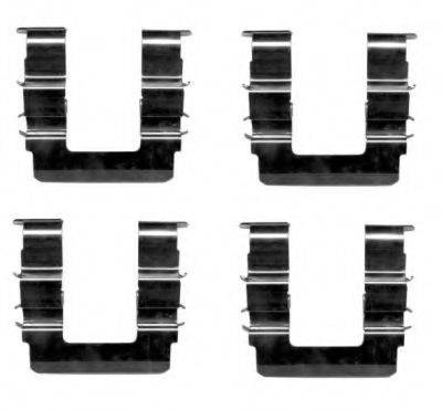 Комплектующие, колодки дискового тормоза HELLA 8DZ 355 204-441