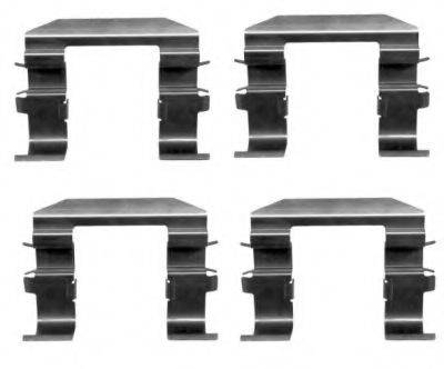 Комплектующие, колодки дискового тормоза HELLA 8DZ 355 204-491