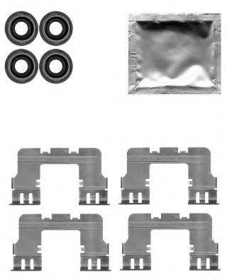 Комплектующие, колодки дискового тормоза HELLA 8DZ 355 204-771