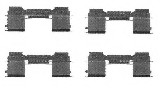 Комплектующие, колодки дискового тормоза HELLA 8DZ 355 205-051