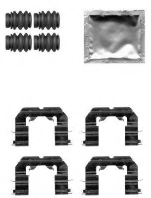 Комплектующие, колодки дискового тормоза HELLA 8DZ 355 205-231