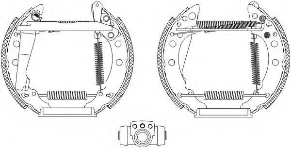 Комплект тормозных колодок HELLA 8DB 355 003-711