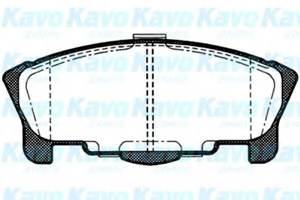 KAVO PARTS BP1508 Комплект тормозных колодок, дисковый тормоз
