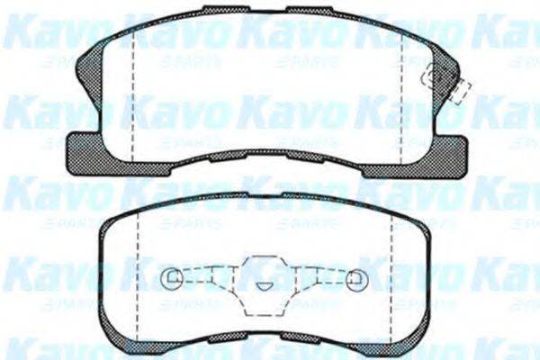 KAVO PARTS BP1510 Комплект тормозных колодок, дисковый тормоз