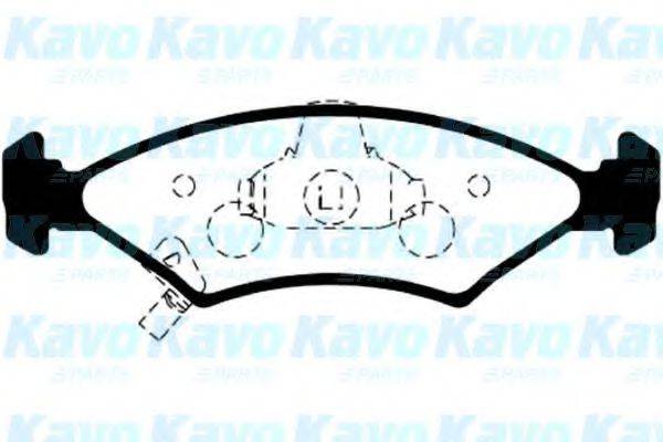 KAVO PARTS BP4006 Комплект тормозных колодок, дисковый тормоз