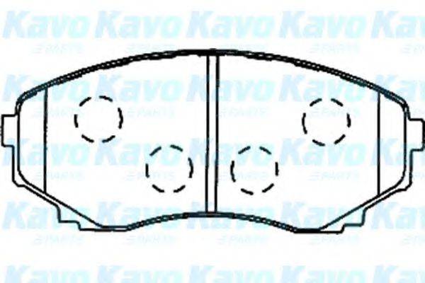 KAVO PARTS BP4557 Комплект тормозных колодок, дисковый тормоз