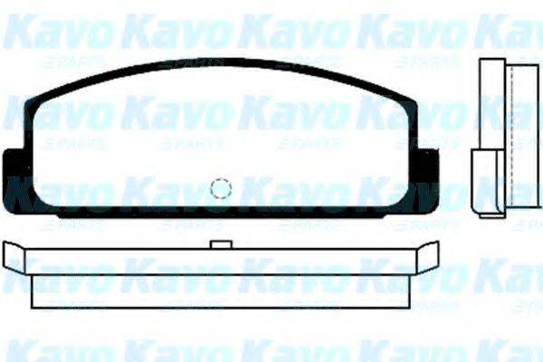 Комплект тормозных колодок, дисковый тормоз KAVO PARTS BP-5520