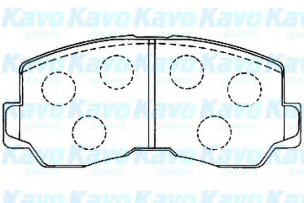 Комплект тормозных колодок, дисковый тормоз KAVO PARTS BP-5533